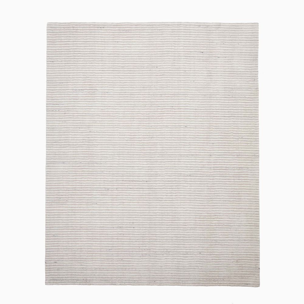 Terra Stripes Rug, 5x8, Slate | West Elm (US)