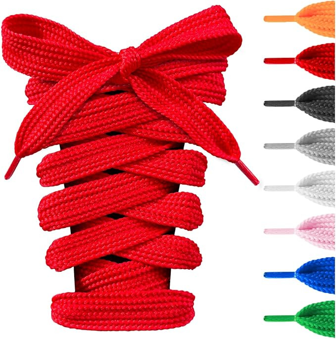 UamGlsob 2 Pairs 16MM Fat Shoe Laces for Sneakers, 5/8" Wide Thick Jumbo Chunky Shoelaces Replace... | Amazon (US)