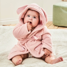 Personalised Pink Bunny Fleece Robe | My 1st Years (Global)