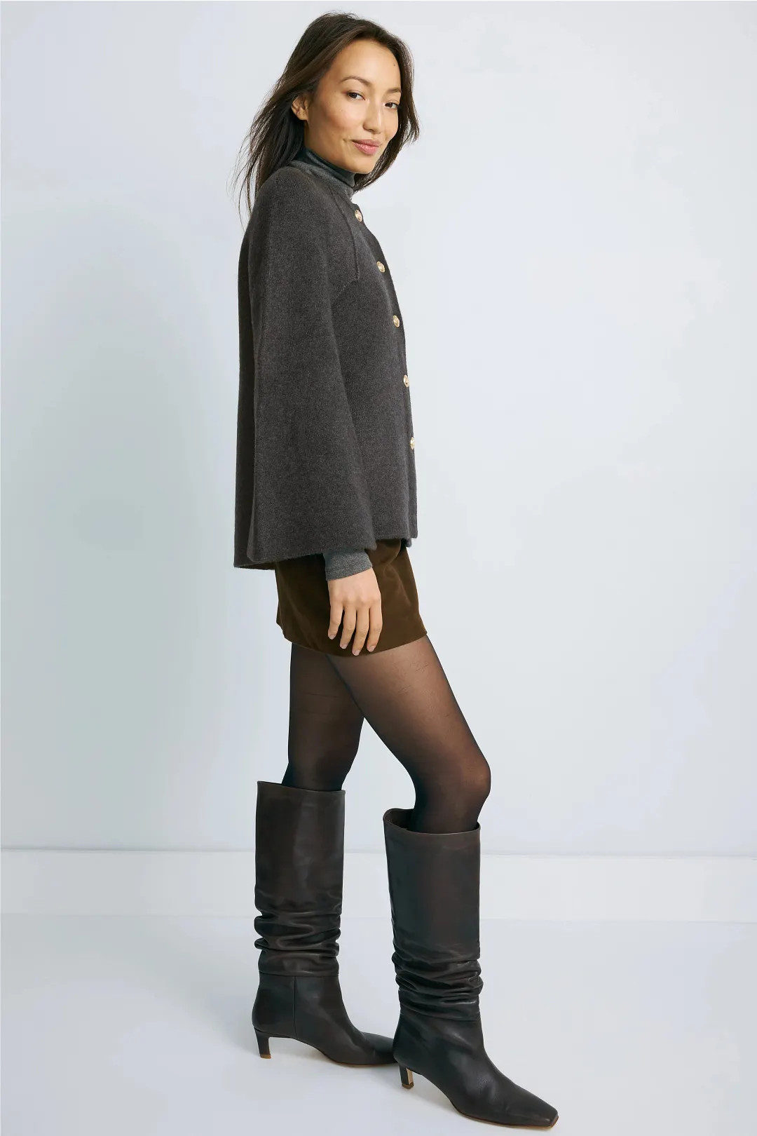 Layered with Love Knit Cape | Rent the Runway