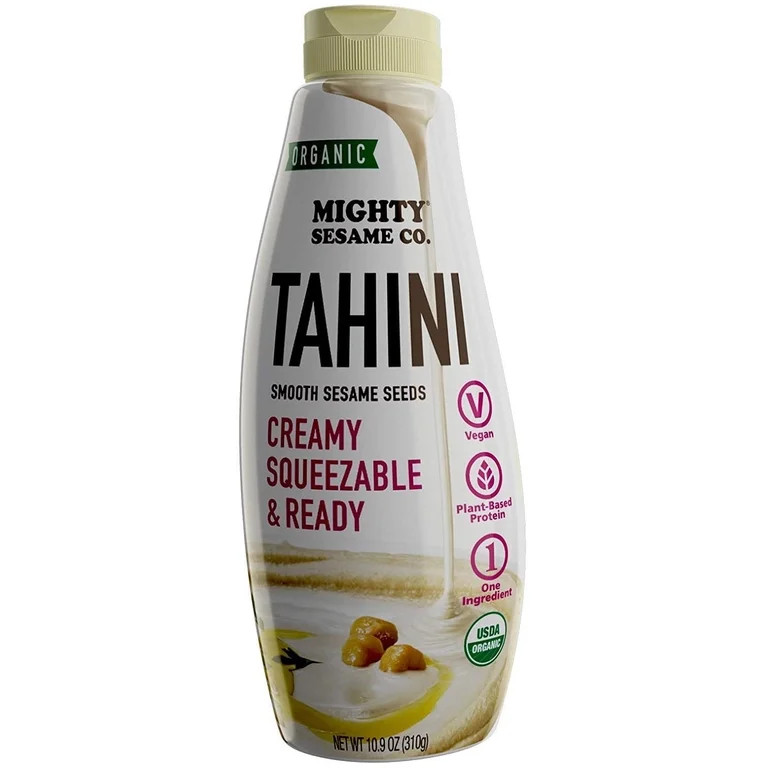 Mighty Sesame, Organic, Fine Sesame Tahini, 10.9oz, Squeezable Bottle, Gluten Free, Ready to use! | Walmart (US)