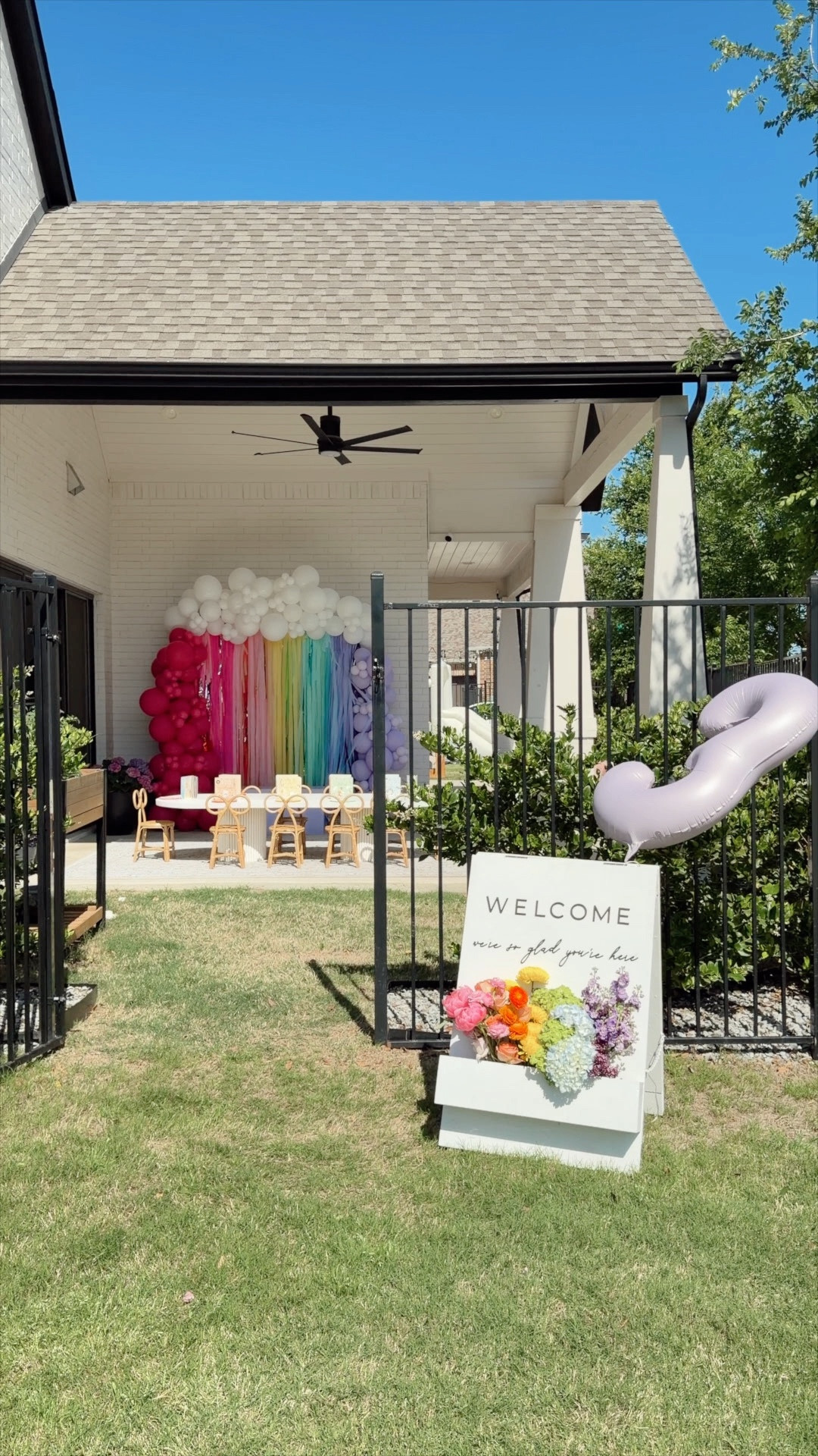 Rainbow birthday party for my toddler! She loves rainbows so we went with a pastel rainbow theme. I love this welcome box flower sign we DIYed and have used every year. 

#LTKKids #LTKHome