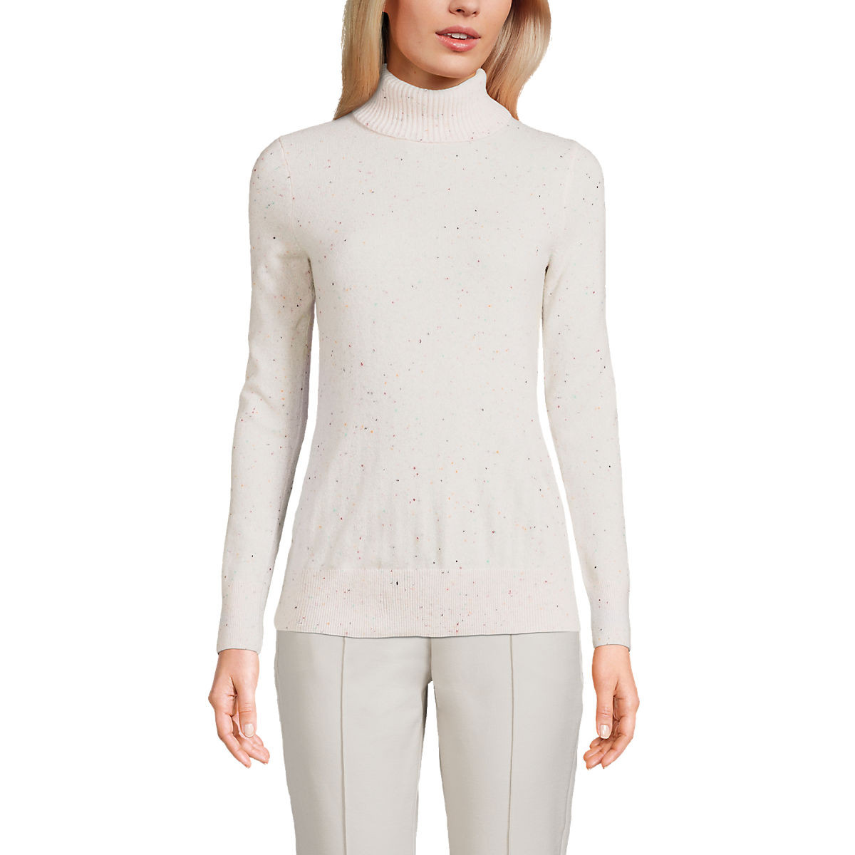 Women's Cashmere Turtleneck Sweater | Lands' End (US)