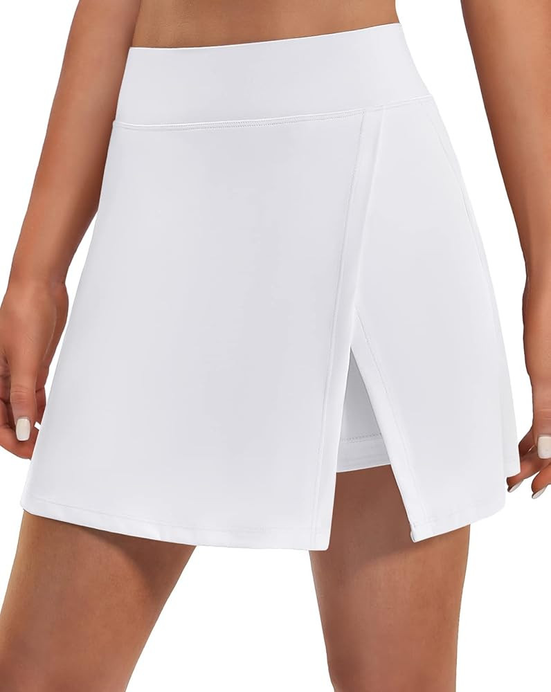 Ewedoos Skorts Skirts for Women High Waist Golf Skirt with Pockets Side Slit Tennis Skirt Golf Sk... | Amazon (US)