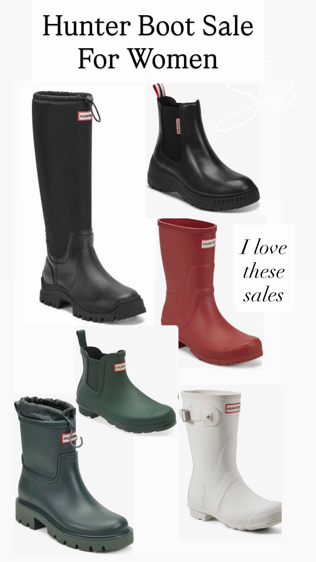 Hunter boot sale for women 💜❤️🩷

#LTKSaleAlert