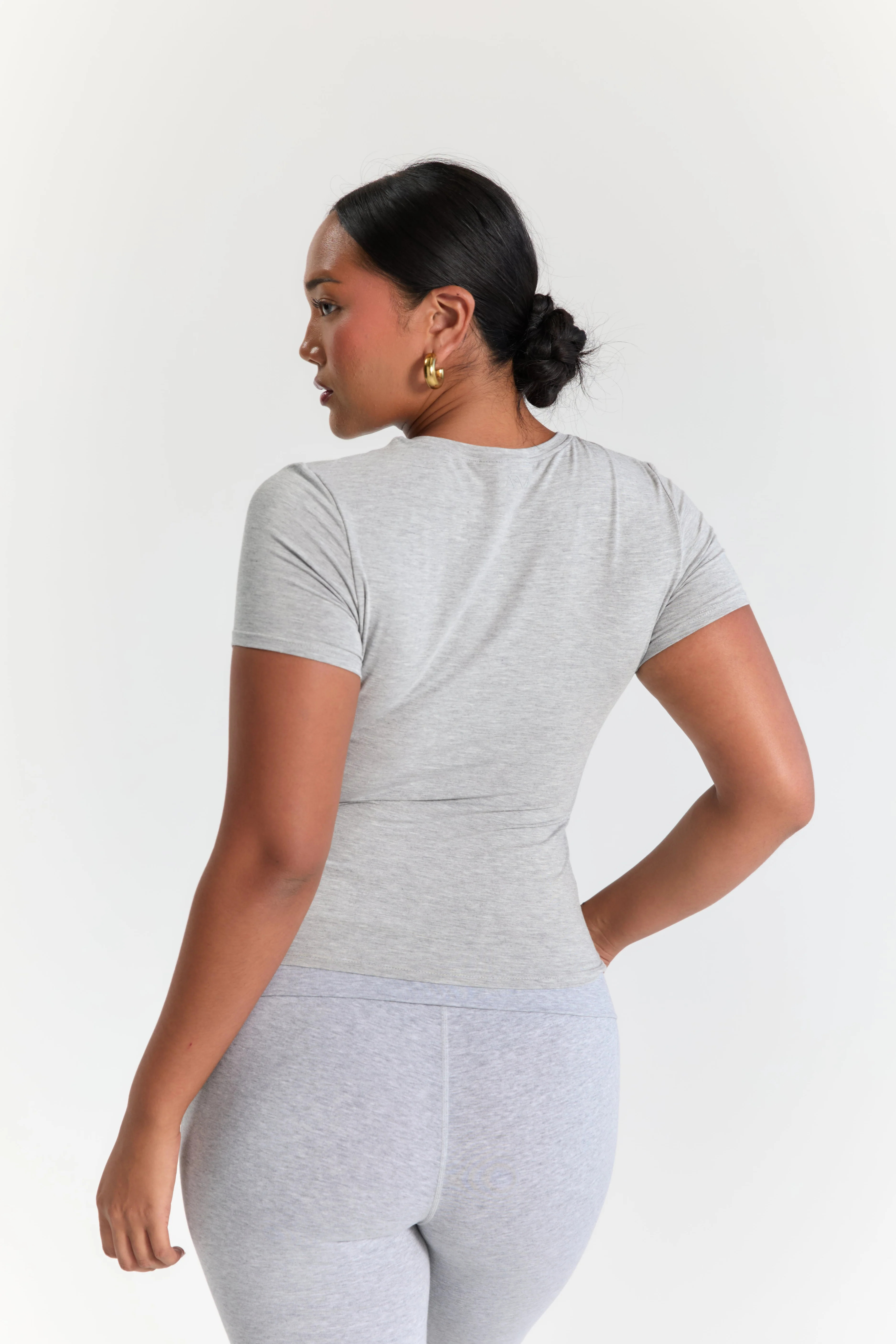 Grey Baby Tee | All for Mimi