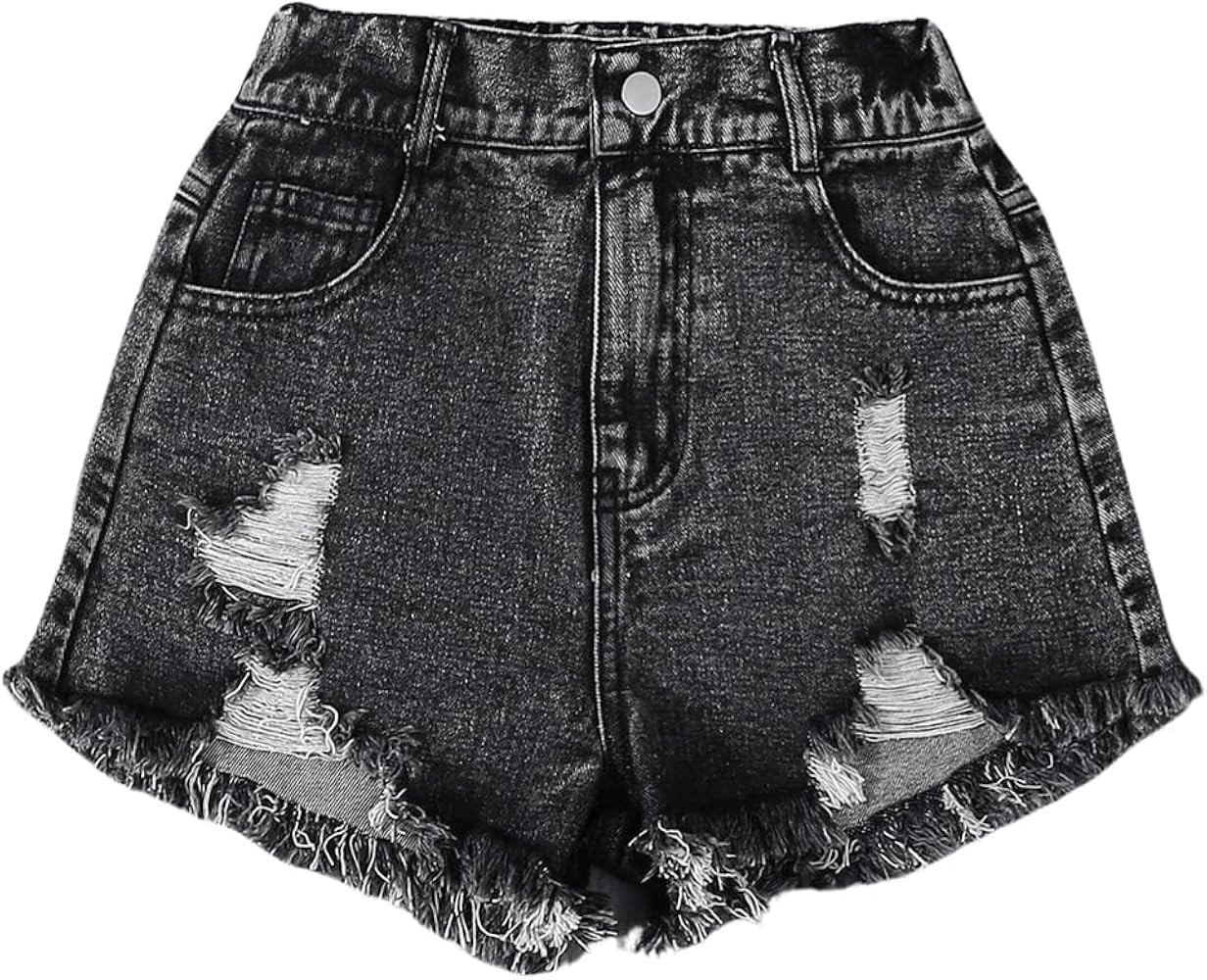 GORGLITTER Girl's Jean Shorts Denim Jorts Cute Summer Ripped Clothes | Amazon (US)