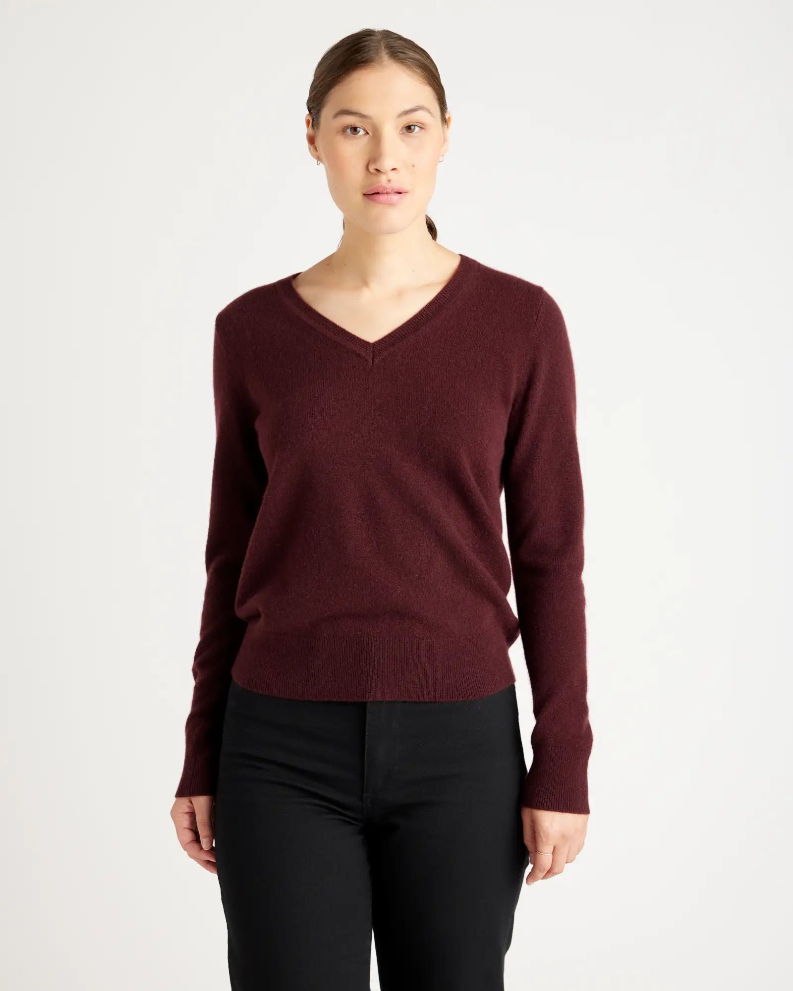 The $50 Cashmere V-Neck Sweater | Quince | Quince