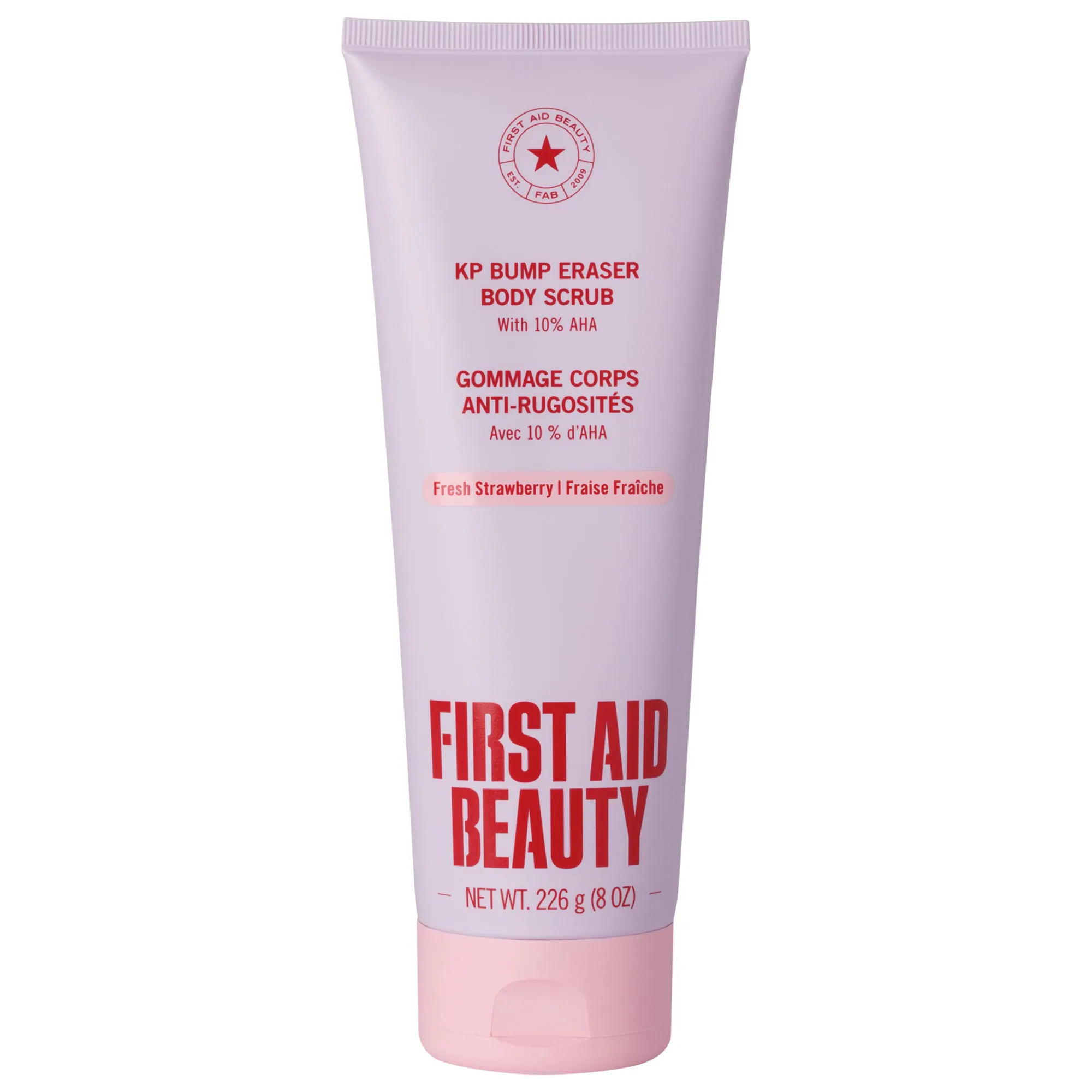 First Aid Beauty KP Bump Eraser Body Scrub with 10% AHA - Body Exfoliant for Keratosis Pilaris Fresh Strawberry 8 oz/226 g | Sephora (US)