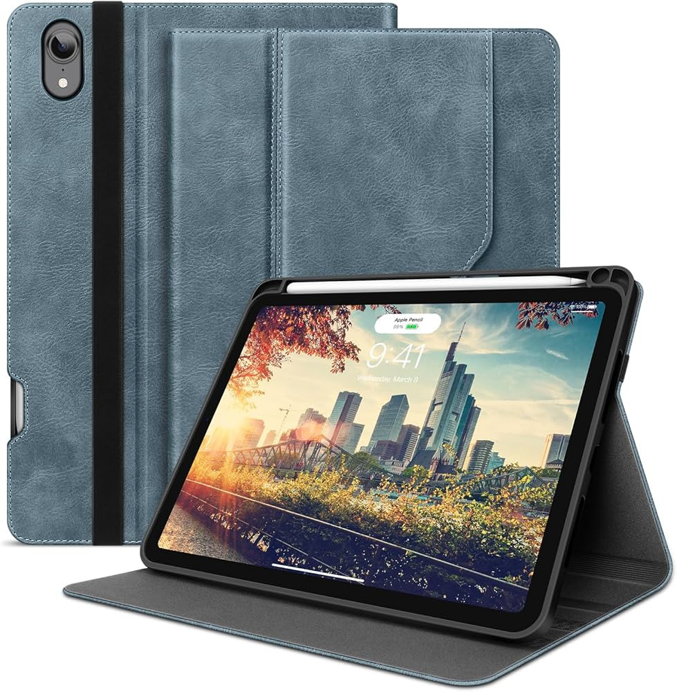 H HOLIMET Case for iPad Mini 7th/6th Generation 2024 2021 with Pencil Holder Front Pocket Strap S... | Amazon (US)
