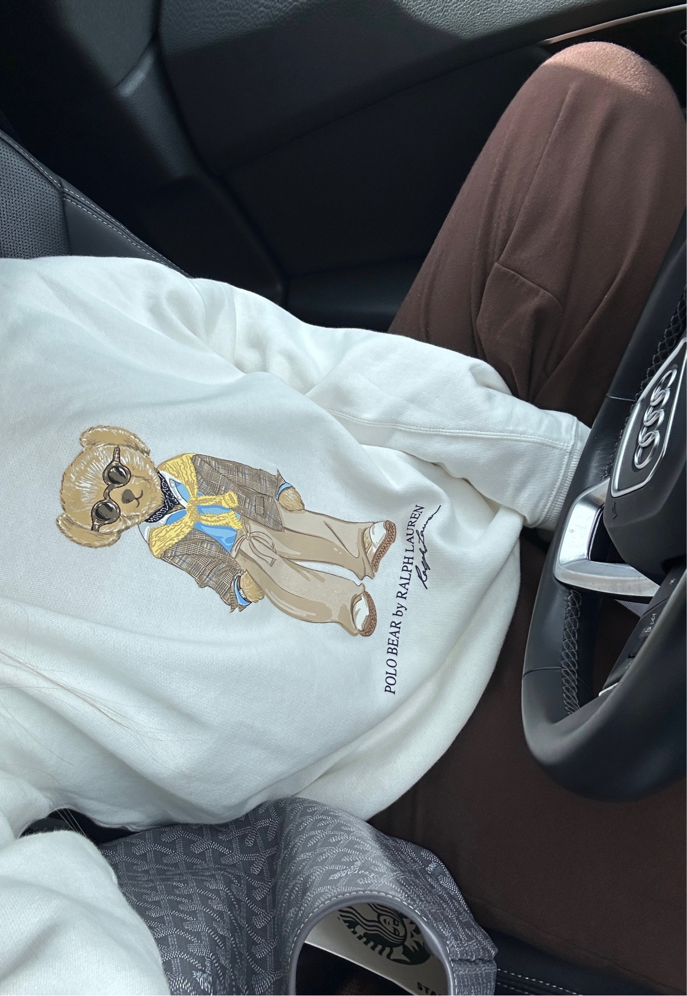 cozy ootd 🧸🤎 (first 2 links are exact) 

Polo bear aesthetic, Ralph Lauren sweater crew neck, brown sweats, cozy brown outfits, winter outfit inspo, fall outfit idea 

#LTKU #LTKstyletip #LTKSeasonal