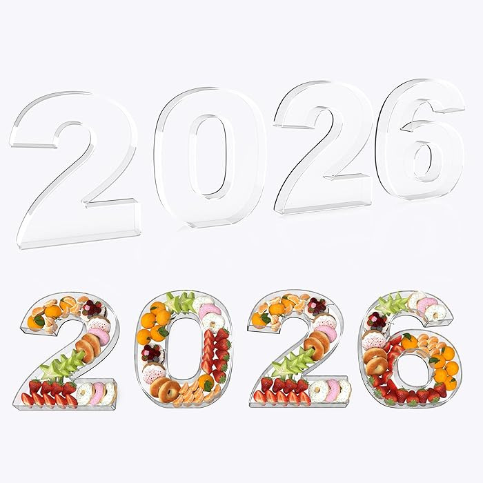 2026 Graduation Decorations, Graduation Centerpieces for Tables, 11" Acrylic Charcuterie Number F... | Amazon (US)