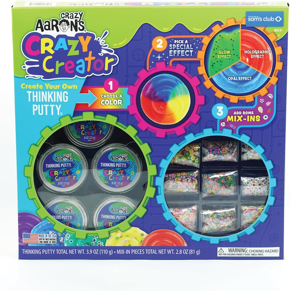 Crazy Aaron's Crazy Creator Thinking Putty Kit - Never Dries Out - Sensory Play Putty - Creative ... | Amazon (US)