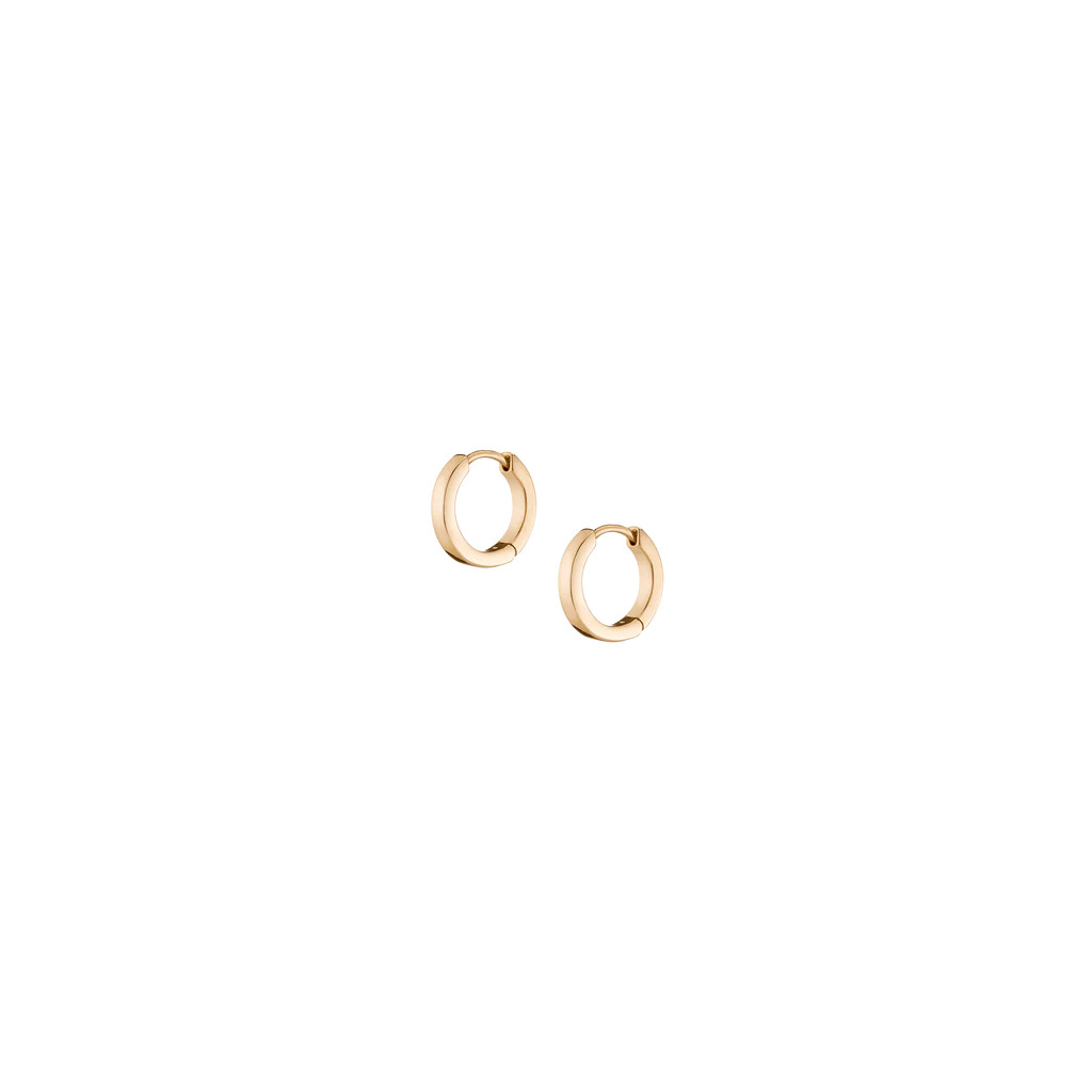 Gold Hinged Huggie Earrings | AUrate New York