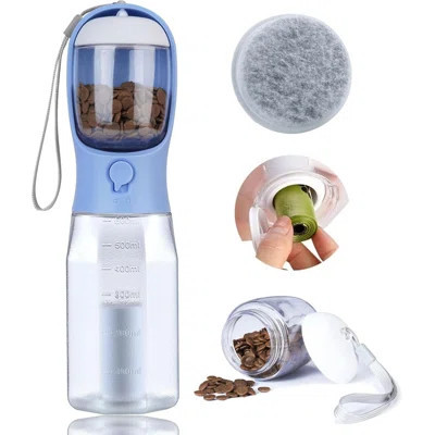 Dog Water Bottle With Food Container, Portable Pet Dog Water Dispenser For Outdoor Walking,Hiking,Travel,Puppy Essentials,Puppy Supplies,Replaceable W | Wayfair North America