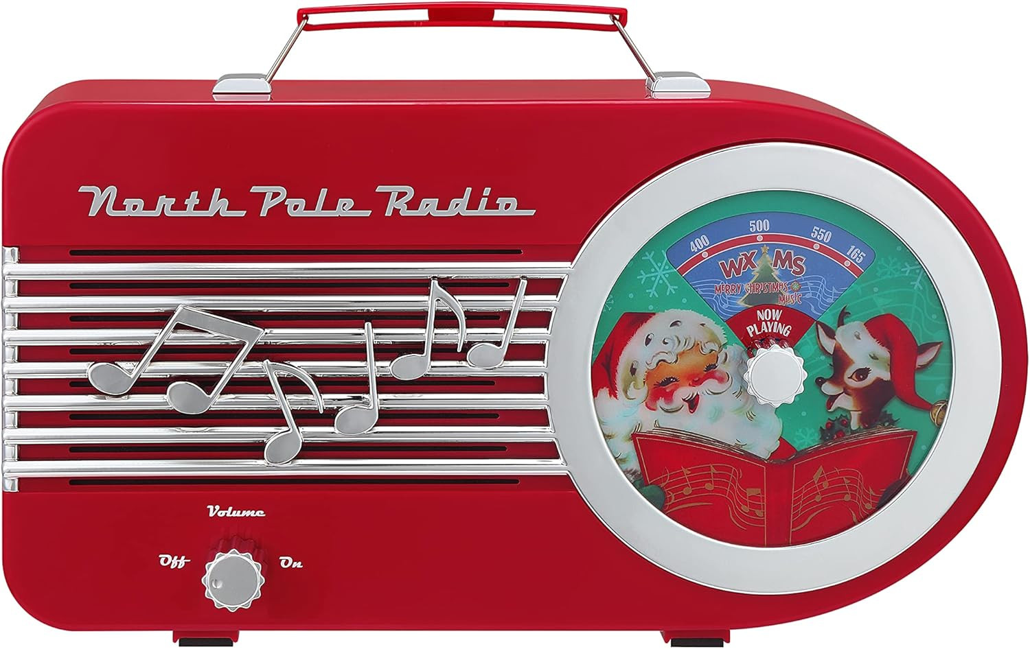 Mr. Christmas Vintage North Pole Radio Holiday Jukebox Christmas Decoration Music Box, 10.5 Inche... | Amazon (US)