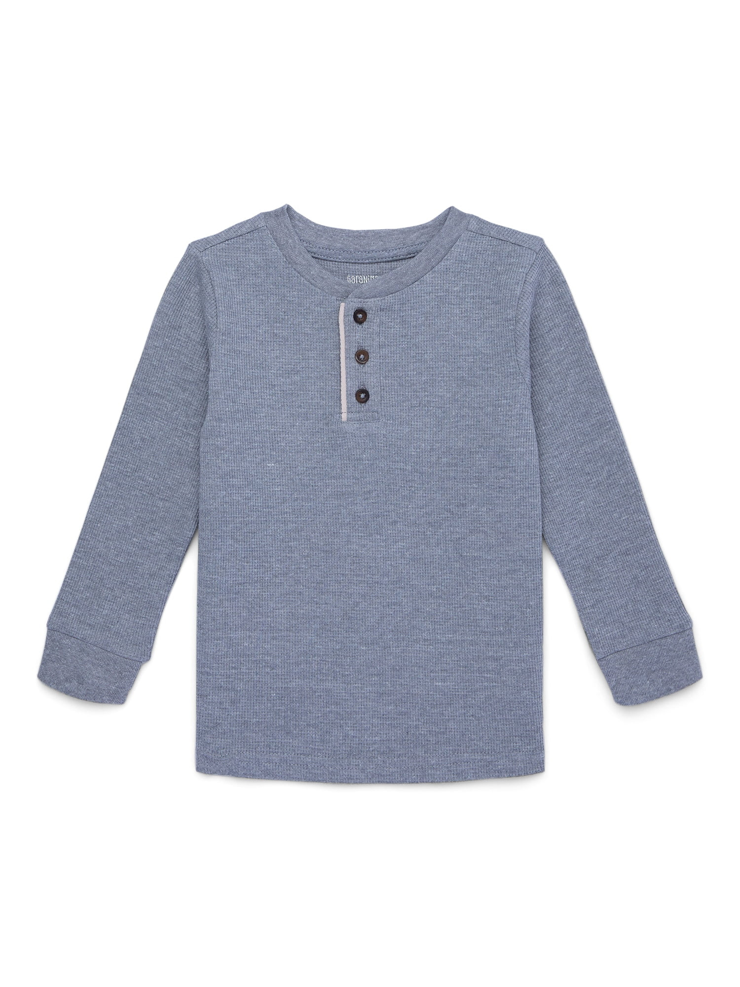 Garanimals Toddler Boys Long Sleeve Henley Tee, Sizes 18M-5T | Walmart (US)