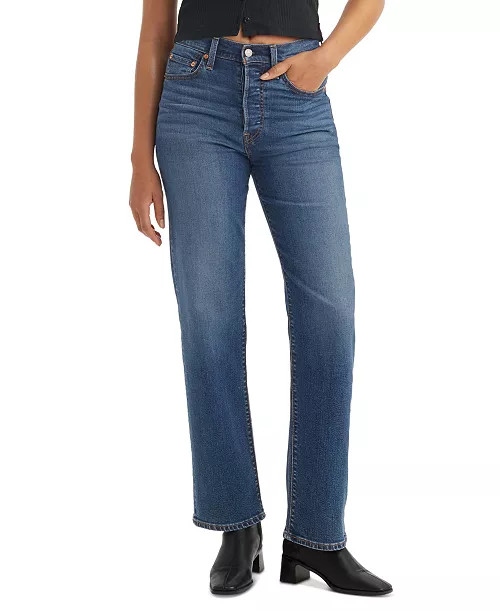 Levi's Women's Ribcage High-Rise Straight-Leg Jeans - Macy's | Macy's