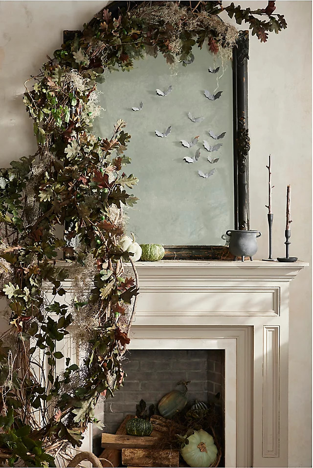 Faux Oak + Acorn Garland in Black at Terrain | Terrain