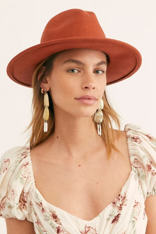 Wythe Leather Band Felt Hat | Free People (Global - UK&FR Excluded)