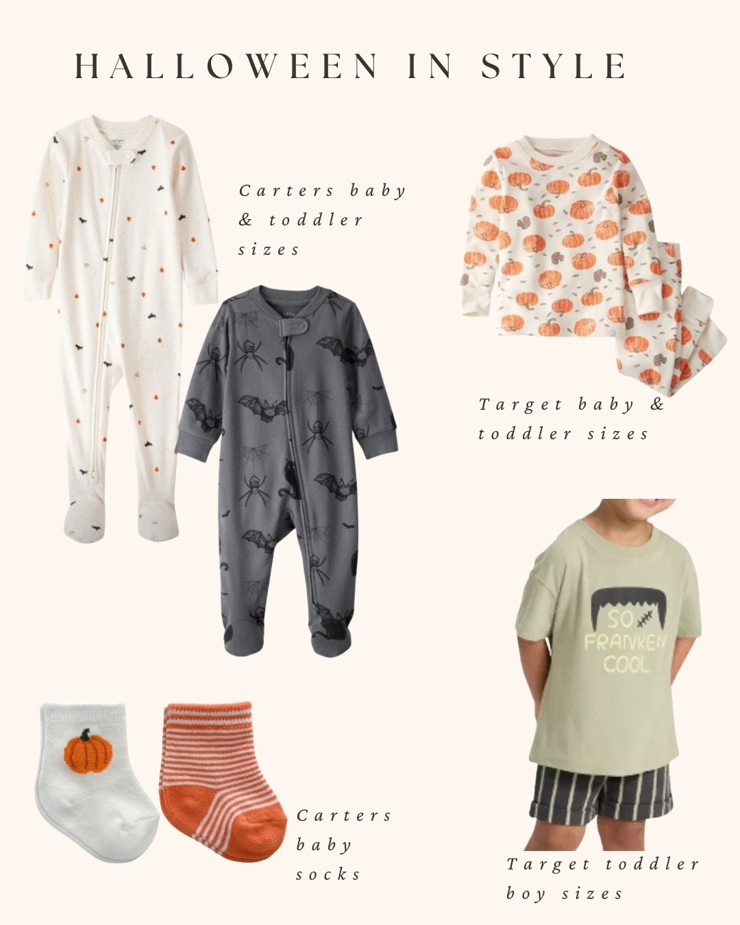 I have been seeing so many adorable Halloween clothes in stores and it is getting me ready for fall: cool morning, sunny days & pumpkin patches! These are some of my favorite kid fits from #Carters & #Target 

#LTKSeasonal #LTKBaby #LTKKids