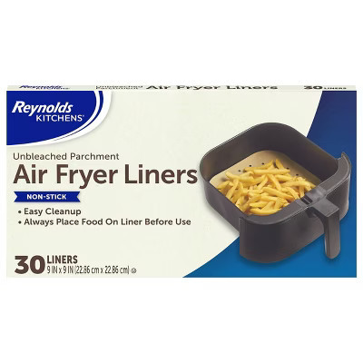 Reynolds Kitchens Unbleached Parchment Air Fryer Liners - 30ct/16.875sq ft | Target