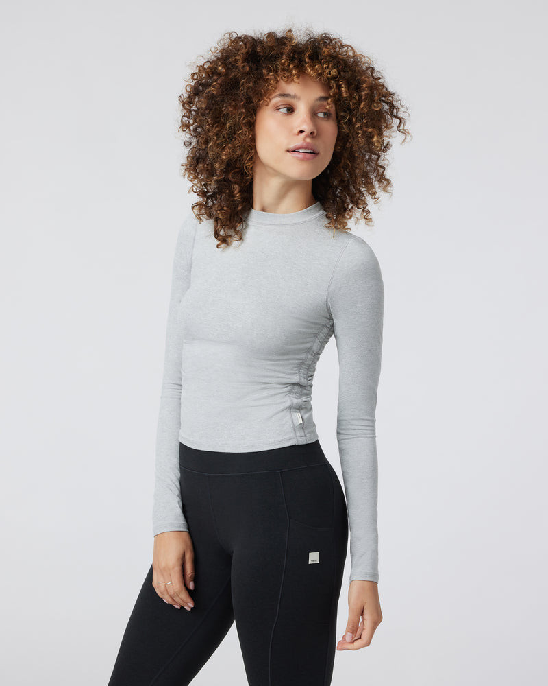 Long Sleeve Halo Ruched Tee | Vuori Clothing (US & Canada)