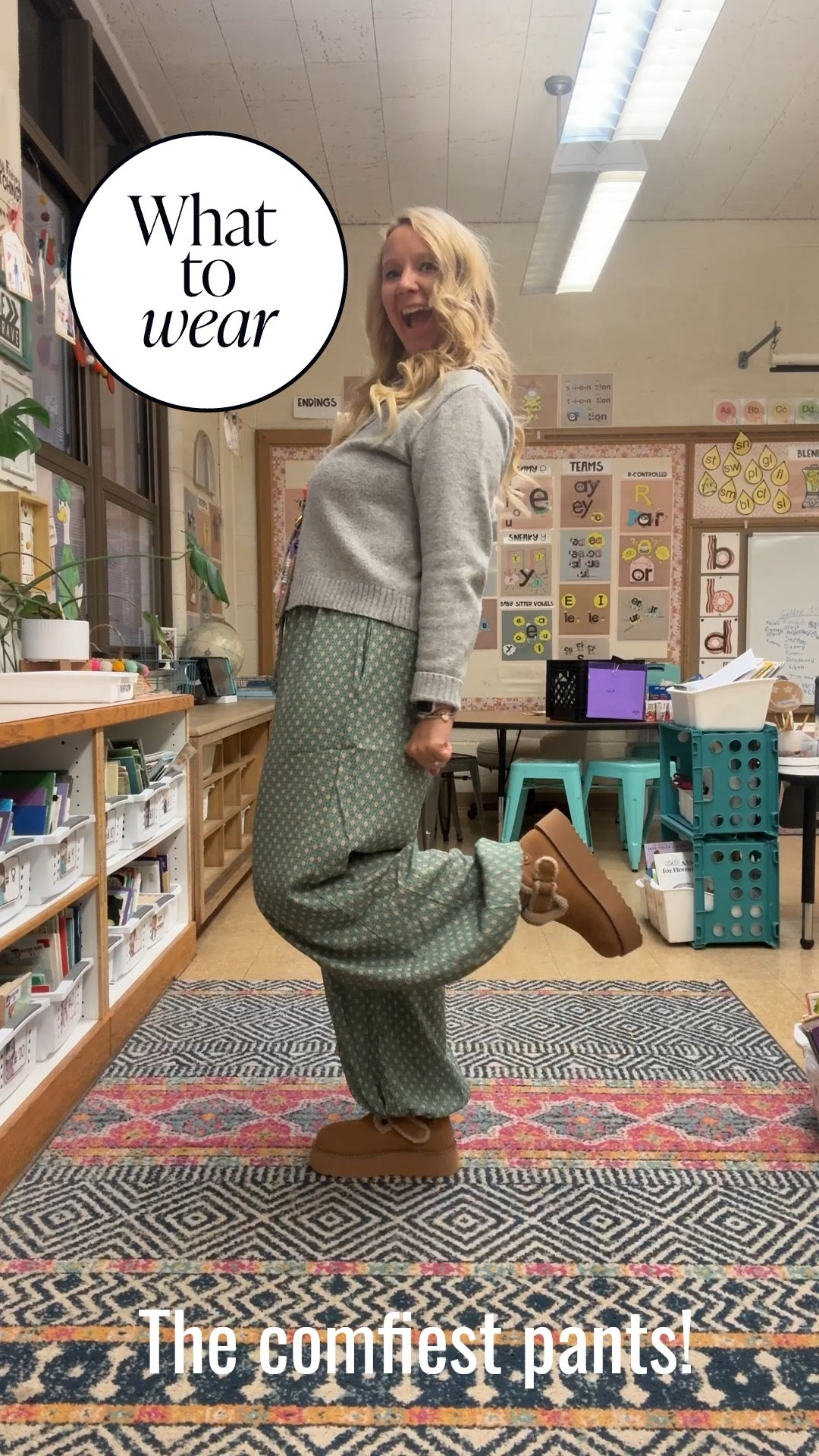 I got so many compliments on these comfy pants from Three Bird Nest! Paired with an Amazon sweater for a cozy fit to teach in! 

#LTKOver40 #LTKgrwm #LTKootd