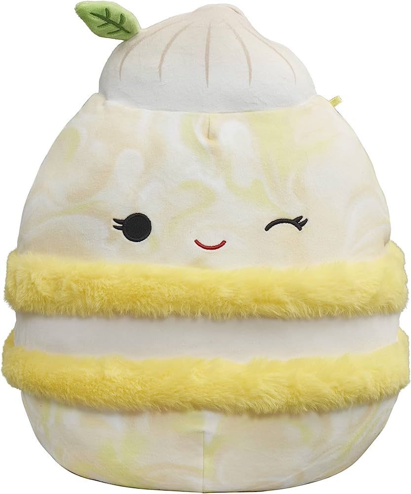 Squishmallows 12-Inch Yellow Meringue Macaron Plush - Add Landry to Your Squad, Ultrasoft Stuffed... | Amazon (US)