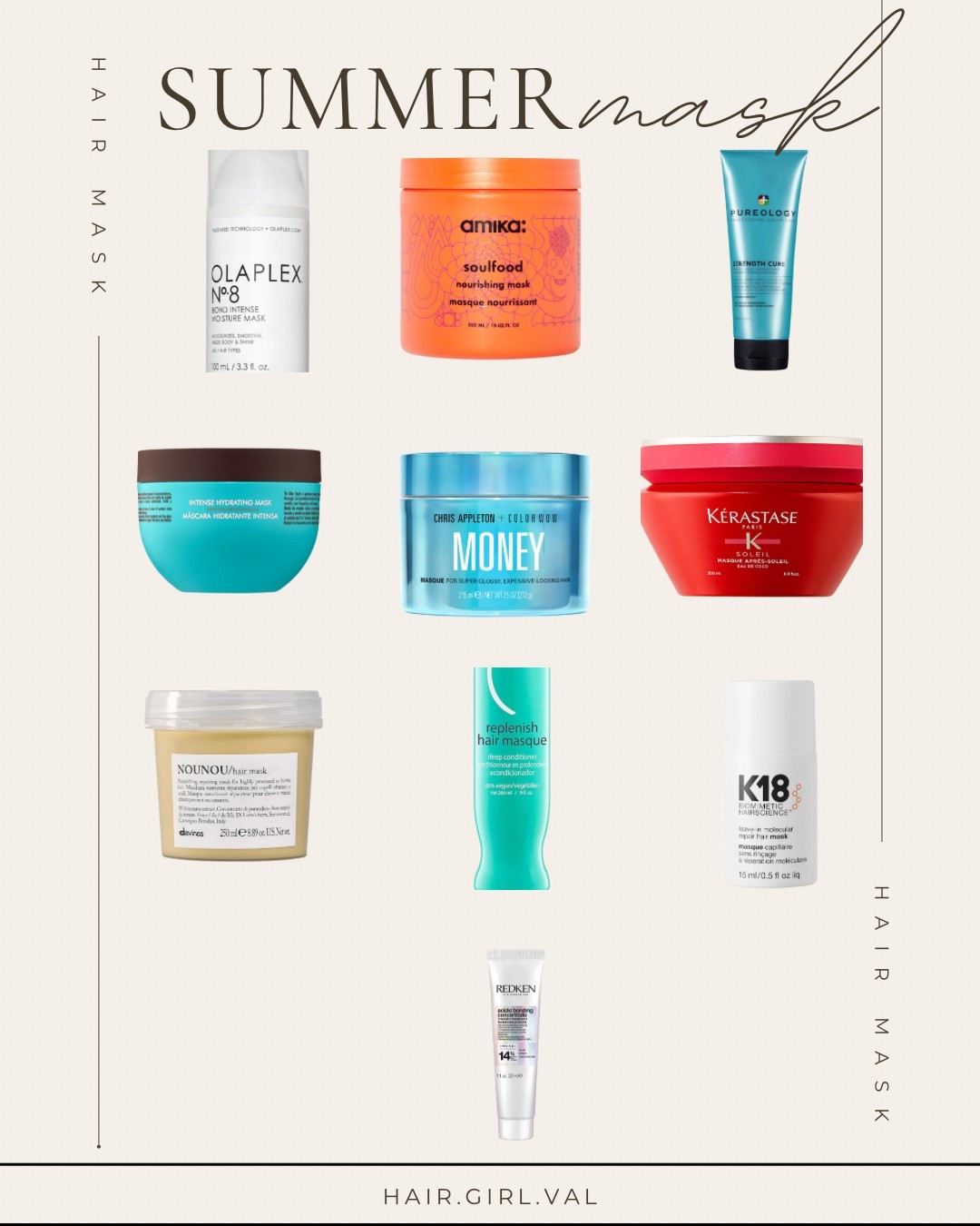 Sun, salt, and chlorine can do some serious damage — but your hair doesn’t have to suffer this summer.
I’ve rounded up my go-to masks and treatments that actually restore moisture, repair bonds, and keep both natural hair + extensions looking glossy, soft, and strong.

These are stylist-approved and safe for color, blondes, and all extension types — because your summer glow-up should never come at the cost of your hair health.

Shop my summer recovery essentials below and give your hair the TLC it deserves!

#LTKHair #HairGirlVal #SummerHairCare #ExtensionSafe #BlondeHairTips #HydrationHeroes #BondRepair #LTKFinds #LTKBeauty #PostSwimRecovery #HealthyHairSummer

#LTKSummerEdit #LTKSeasonal #LTKSwim