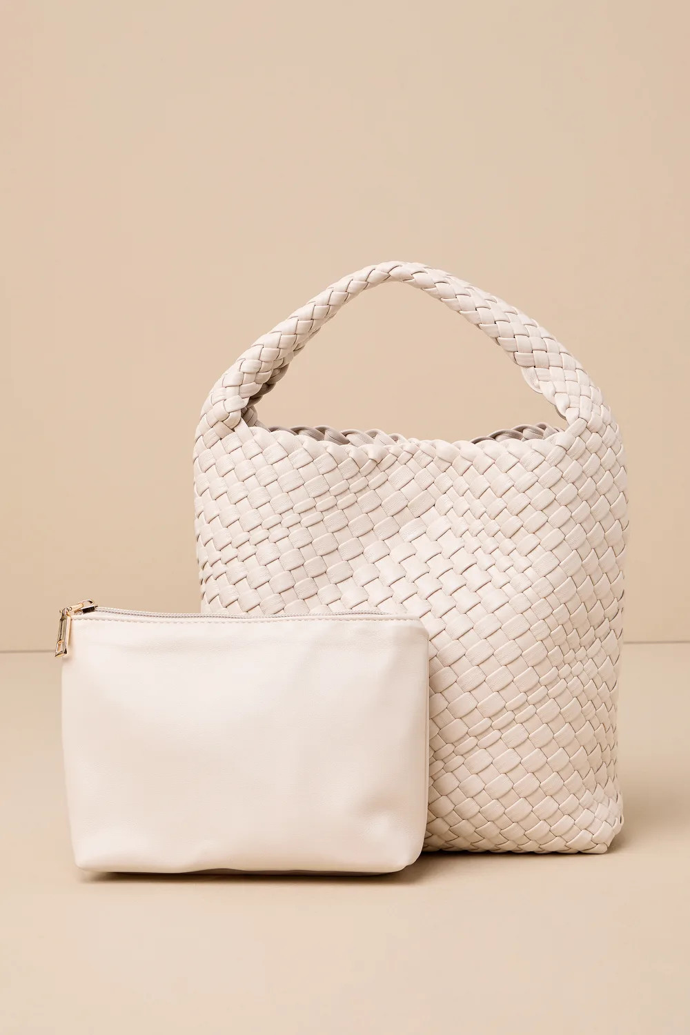 Effortless Companion Ivory Woven Handbag | Lulus