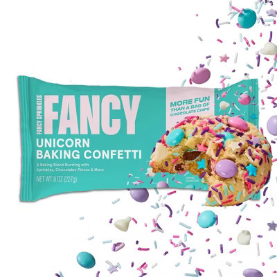 Fancy Sprinkles Unicorn Baking Confetti with Sprinkles and Chocolate Chips - 8oz | Target