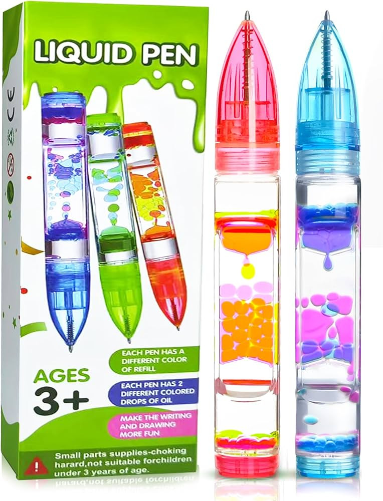Liquid Pens Christmas Stocking Stuffers for Kids, Fun Cool Pens Travel Essential Toy Autism ADHD ... | Amazon (US)
