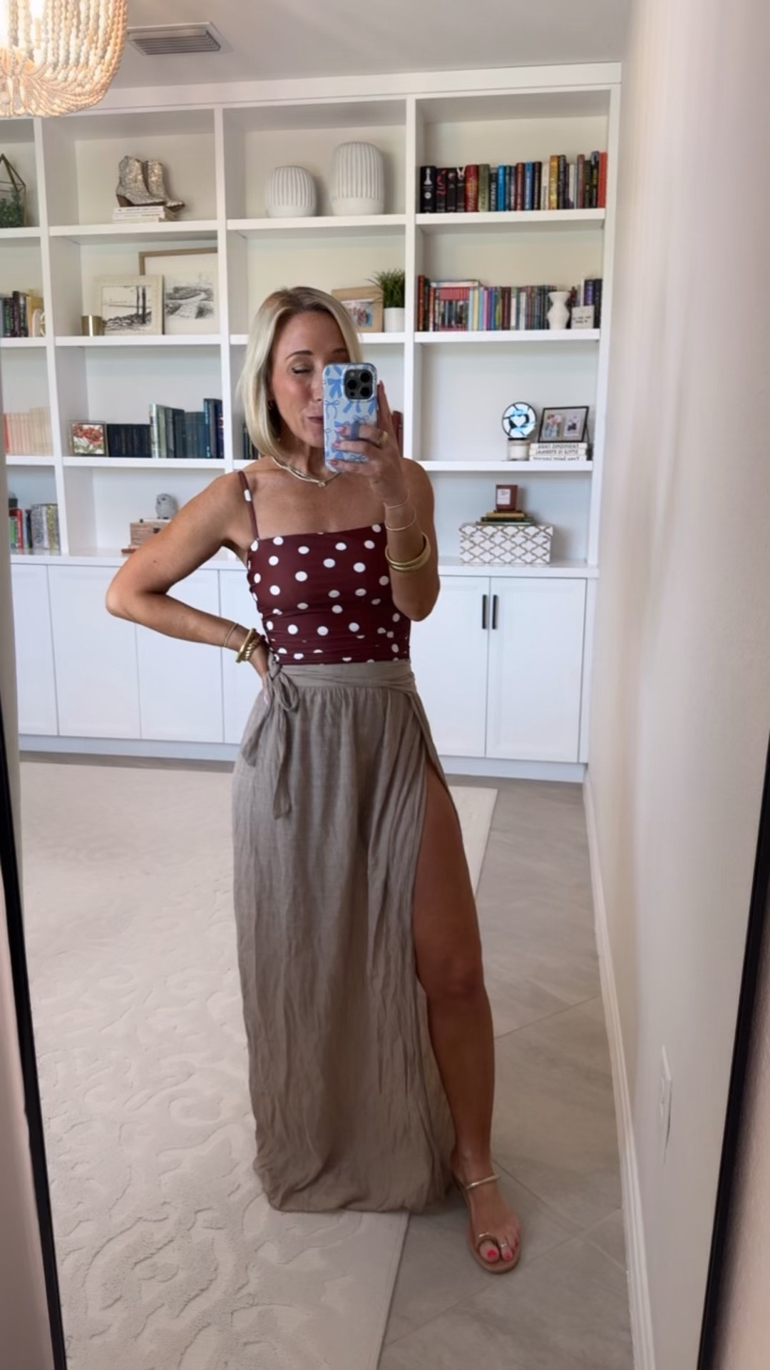 Amazon - cute with coverage one piece swimsuits. Brown White Polka Dots Square Neck One Piece Swimsuit - size small. 16 colors. * Wrap/Skirt coverups - all are one size.

 

#LTKSeasonal #LTKSwim #LTKOver40