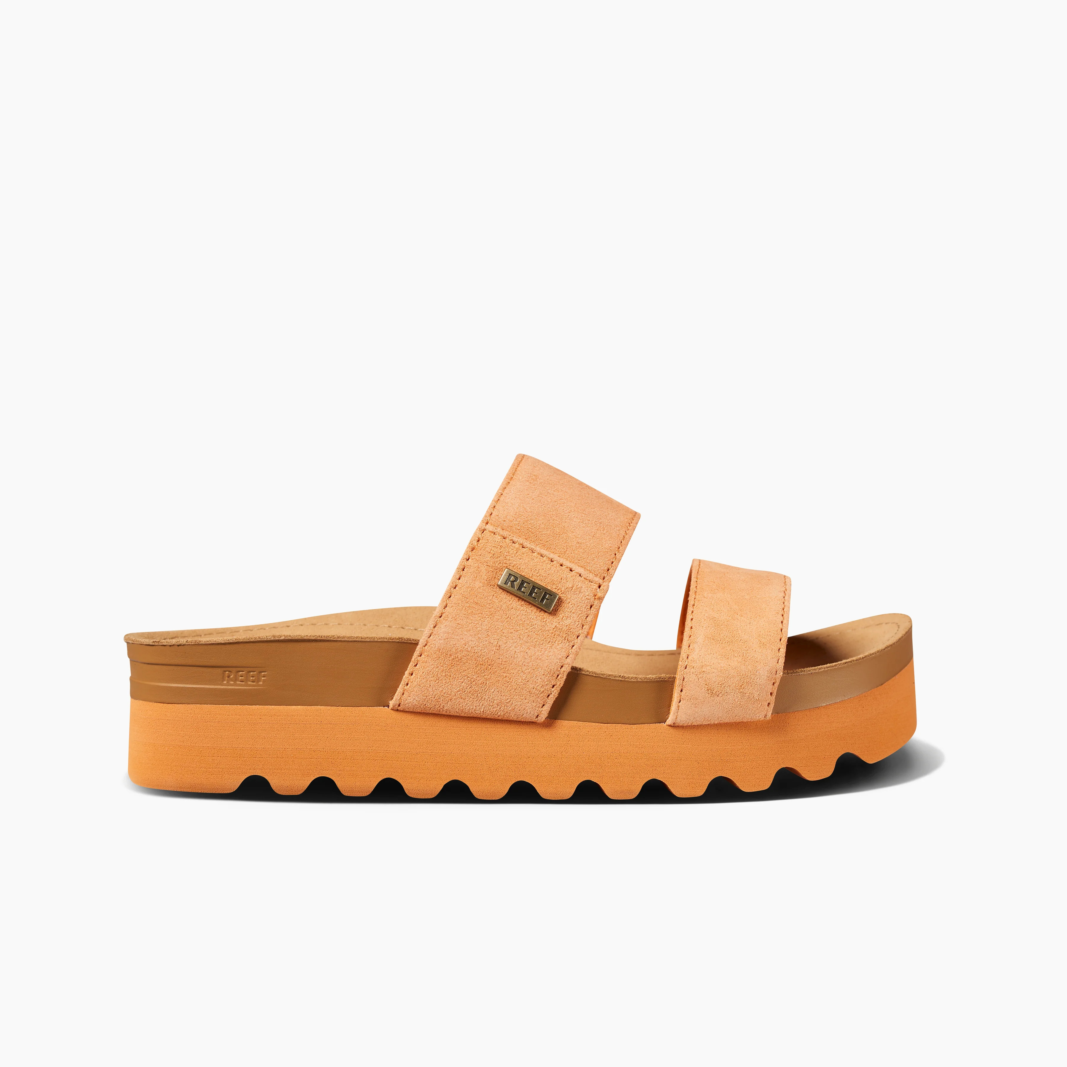 Women's Cushion Vista Hi Slides in Orangeade Suede | REEF® | Reef