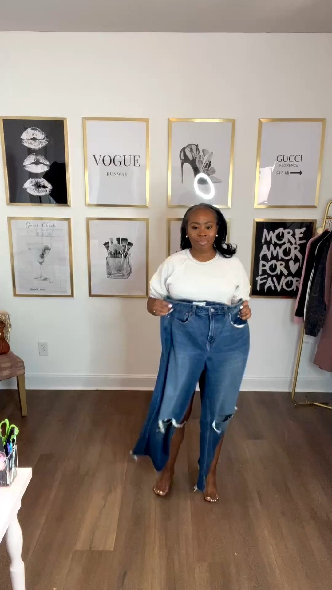 These jeans are on sale!!! They are my favorite jeans this spring!!! 

Runs TTS. If you want more versatility with styling and you’re petite, go for the tall length. You can wear them cuffed, with heels, sneakers or flats!

#LTKOver40
