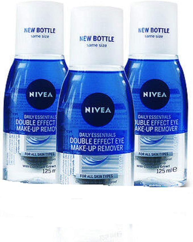 NIVEA Eye Make-Up Remover Double Effect, 125ml (Pack of 3) | Amazon (UK)