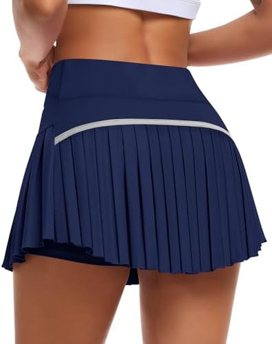 Womens Pleated Tennis Skirt with Shorts High Waisted Golf Skort Mini Skirt Workout Skirt Athletic... | Amazon (US)