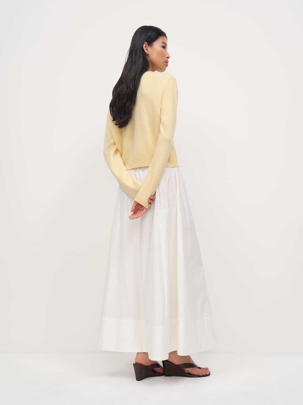 Clara Cashmere Crew Cardigan | Reformation (Global)