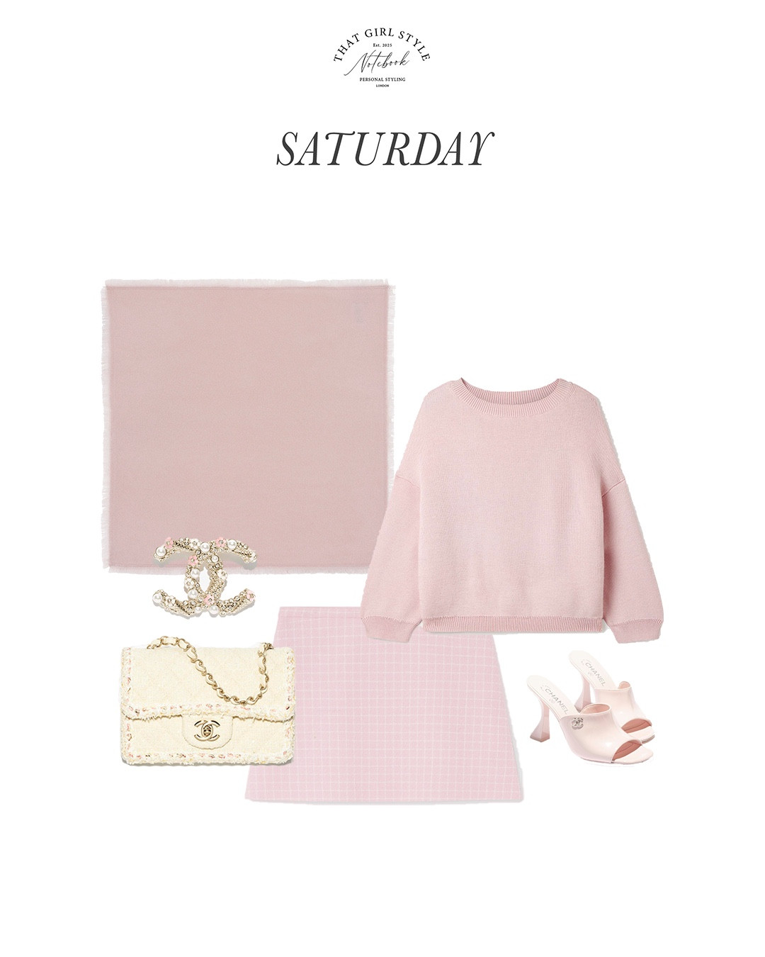 Look 97 | Skirt Versace, Jumper Khaite, Bag Chanel, Shoes Chanel, Scarf Kutjen

#LTKstyletip #LTKwinter #LTKluxury