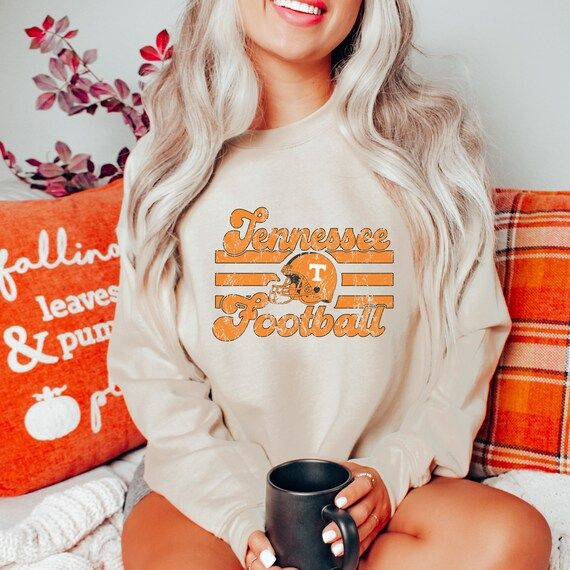Tennessee Sweatshirt Tennessee Football Sweatshirt - Etsy | Etsy (US)