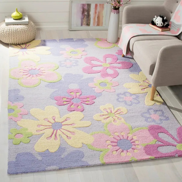 SAFAVIEH Handmade Kids Vaimi Wool Rug - 3' x 5' - Multi - Rectangle | Bed Bath & Beyond