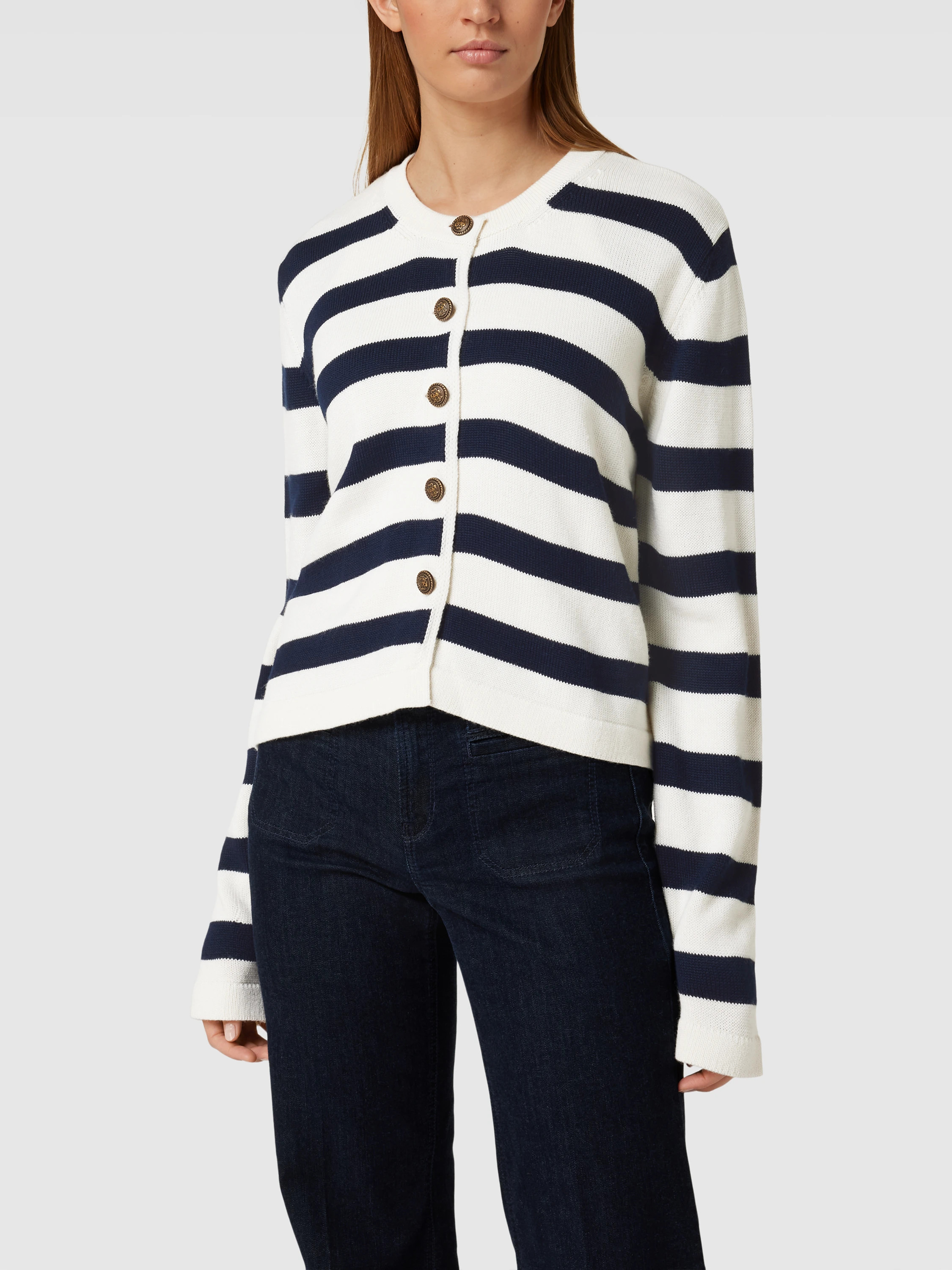 Milano Italy Cardigan mit Streifenmuster (marineblau) online kaufen | Peek & Cloppenburg* Düsseldorf DE