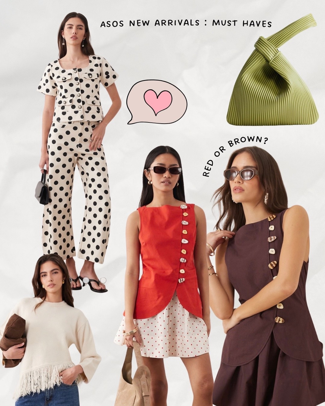 New arrivals from ASOS. SPRING MUST HAVES

#springstyle #springshopping #springtrends 