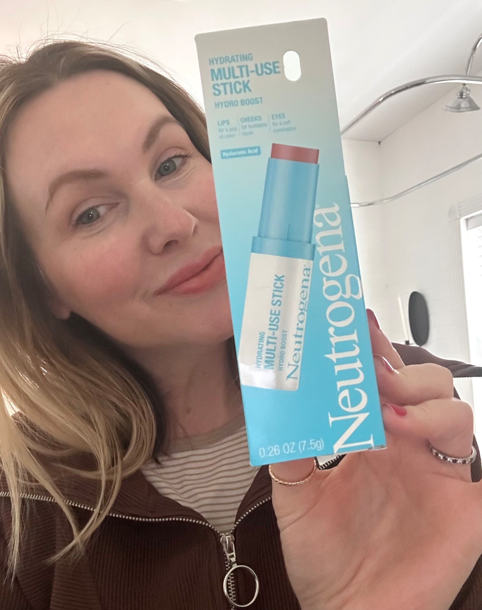 This multi use stick reminds me of a very expensive brand!  Cheeks, lips, and eyes makeup stick 

#LTKBeauty #LTKOver40 #LTKFindsUnder50