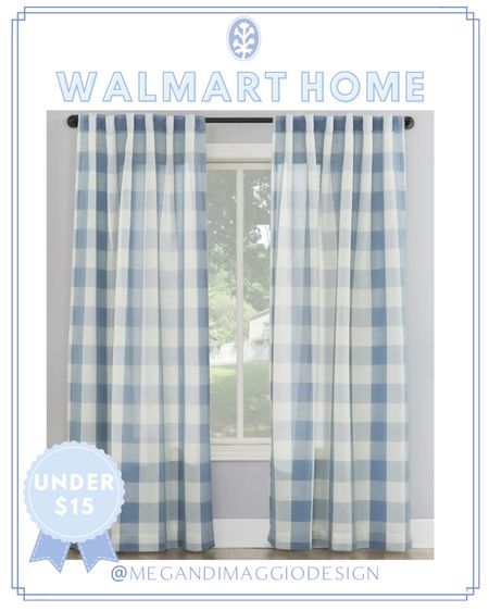 Wow!! These pretty semi sheer light blue gingham curtain panels are under $15 per panel!!! 😍 Available in multiple lengths and colors and have great reviews!! 👏🏻👏🏻👏🏻 Would be so cute in a kitchen, dining room or coastal living room!! Plus more affordable curtain favs linked! 🤍

#LTKFind #LTKhome #LTKunder50