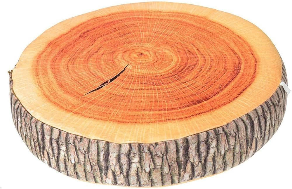 LANFIRE 3D Tree Wood Slice Memory Foam Soft Throw Cushion Log Pillow Doll Chair Seat Pad for Home... | Amazon (CA)