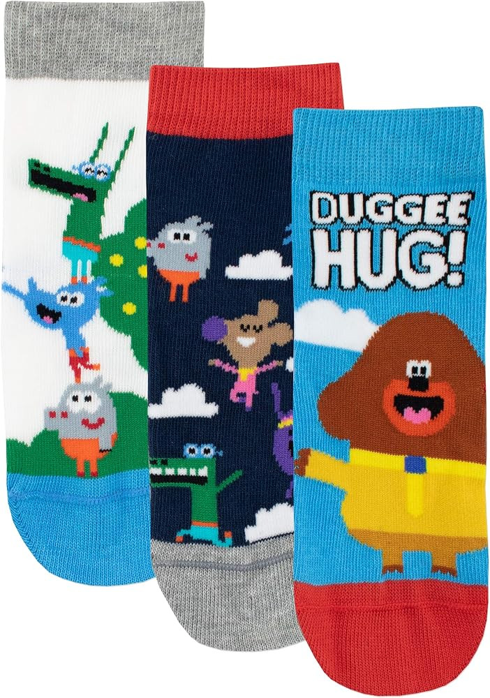 Hey Duggee Boys Squirrel Club Socks Pack of 3 | Amazon (UK)