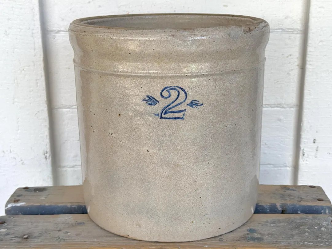 Rare Antique Crock ~ ES&B in Newbrighton, PA ~ Early 2 Gallon Salt Glazed Crock ~ 1800s Pickle Cr... | Etsy (US)