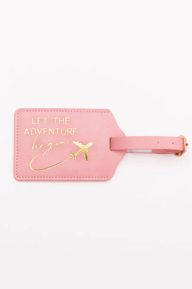 Adventure Luggage Tag DOORBUSTER | Pink Lily